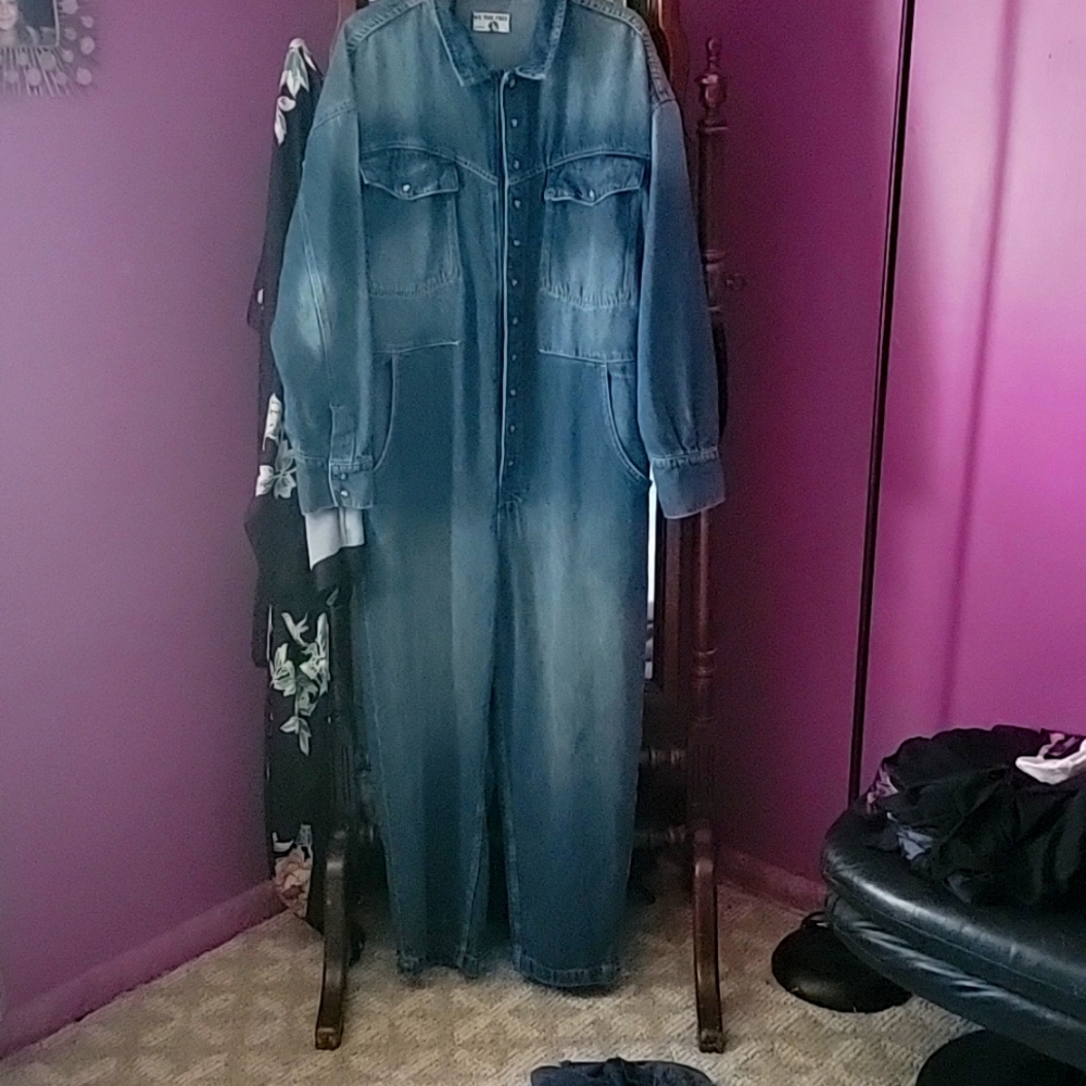 Denim coveralls